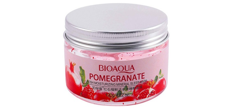 ماسک صورت بایو آکوا مدل pomegranate حجم 120 میلی لیتر