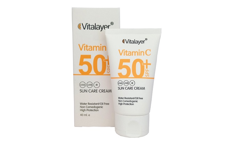  کرم ضد آفتاب ویتالیر مدل Vitamin C حجم 40 میلی لیتر