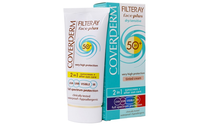 کرم ضد آفتاب کاوردرم مدل Face plus حجم 50 میلی لیتر
