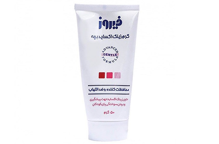  کرم زینک اکساید 10 درصد فیروز وزن 50 گرم