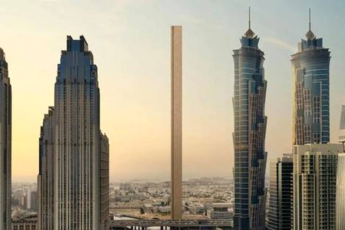 آسمانخراش فوق باریک دبی فقط به اندازه یک آپارتمان عرض خواهد داشت + عکس