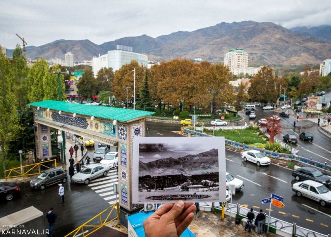 «میدان تجریش»؛ بهمن سال 1356 + تصویر