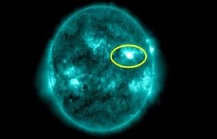 فوران یک شراره خورشیدی بزرگ در آخرین نفس‌های سال ۲۰۲۴