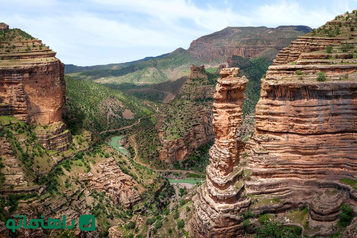 خوفناک‌ترین تنگه ایران در لرستان؛ تنگه شیرز و زیبایی‌هایش در بهار