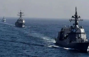 آتش‌سوزی مهیب در کشتی نیروی دریایی ژاپن + ویدئو