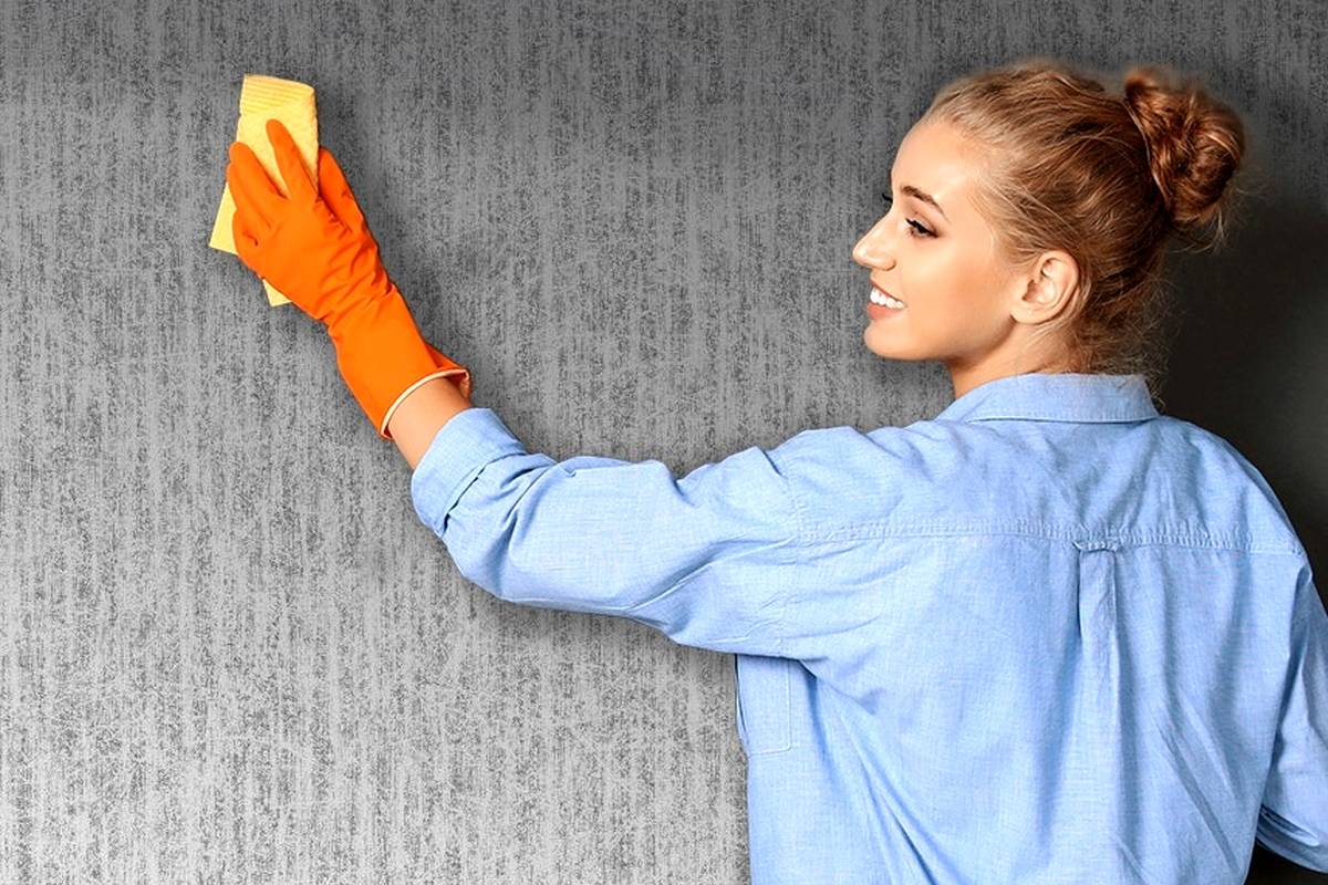 آموزش تمیز کردن انواع کاغذ دیواری برای خانه تکانی عید