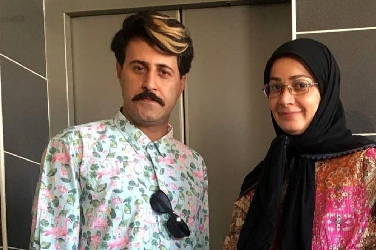 تیپ و چهره تازه «فهیمه و رحمت» سریال پایتخت در پشت صحنه یک نمایش + تصویر