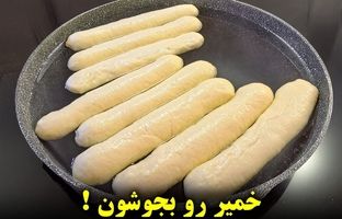 طرز تهیه نان ساندویچی خانگی با 750 گرم آرد + ویدئو