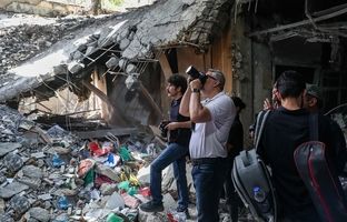 وضعیت زندان اوین پس از حمله رژیم صهیونیستی از دوربین گزارشگر چینی + ویدئو