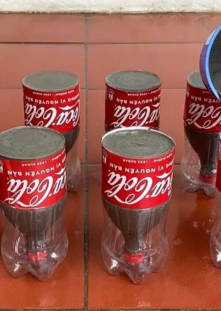 با بطری نوشابه و کمی سیمان یه گلدون متفاوت بساز + ویدئو