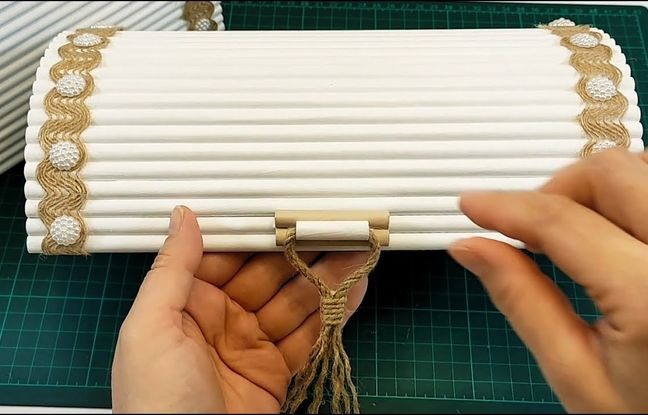 با کاغذ باطله این صندوقچه زیبا رو خیلی ساده درست کن + ویدئو