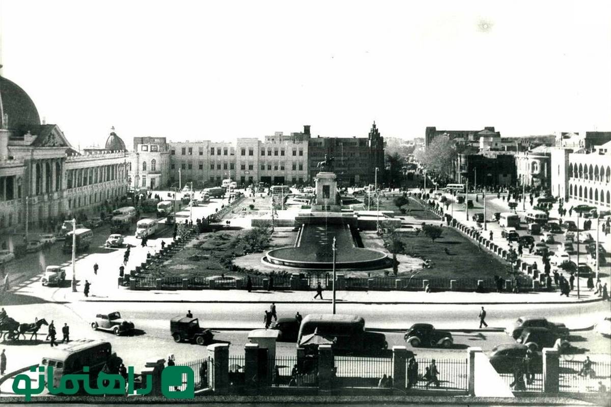 میدان سپه تهران و اتوبوس‌های عجیبش در سال 1325