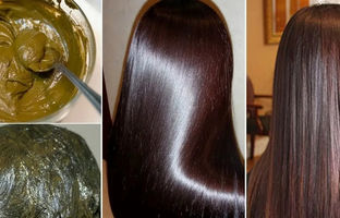 آموزش ساخت رنگ موی طبیعی با حنا و زعفران در خانه