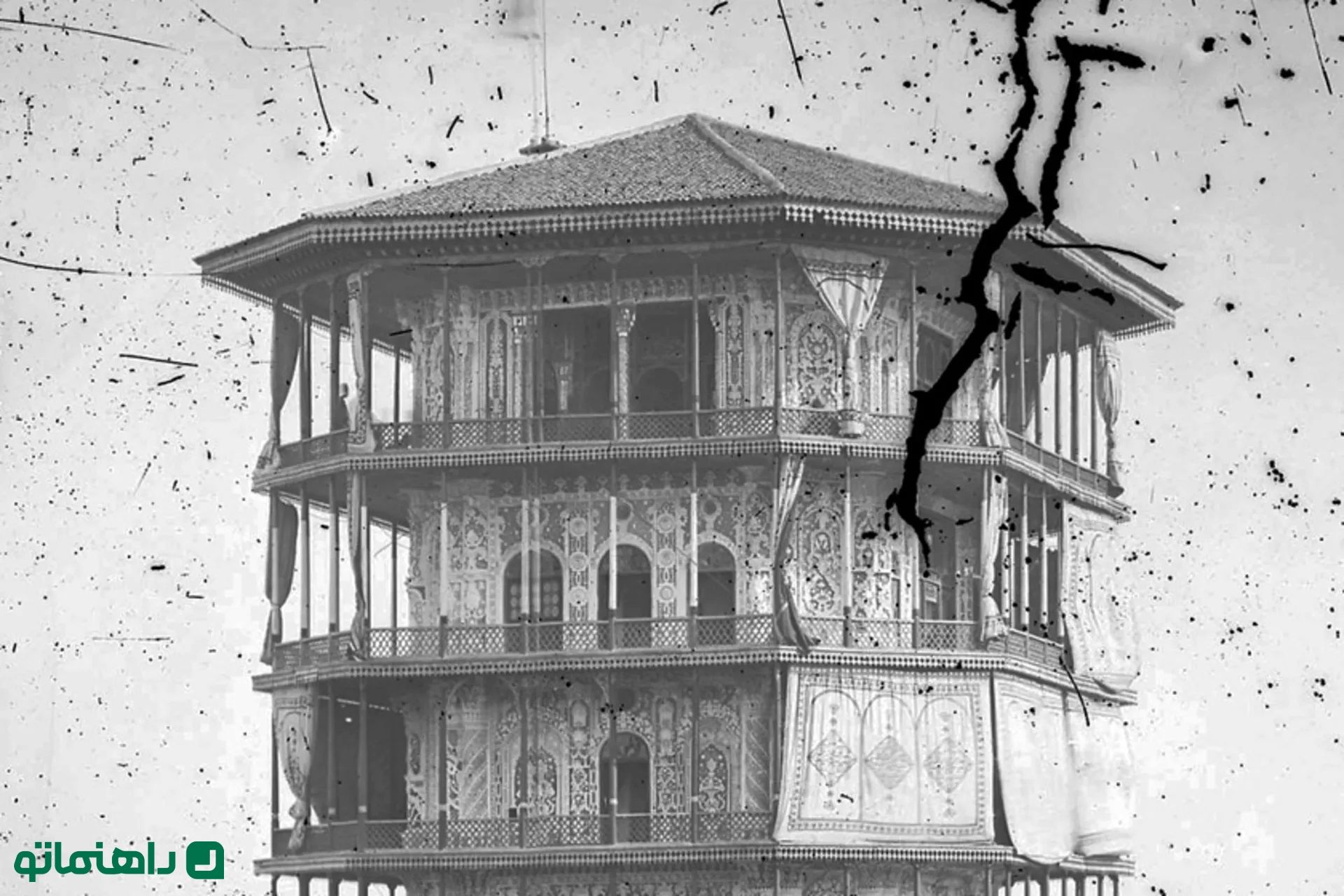 بلندترین ساختمان ایران در زمان قاجار در انزلی + عکس