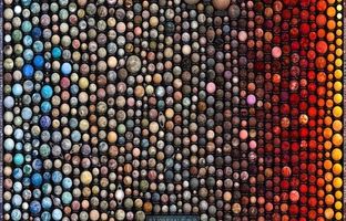 تصویر هنرمندانه صدها سیاره فراخورشیدی براساس داده‌های علمی