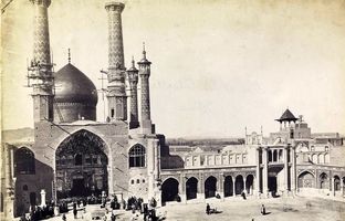 وقتی اطراف حرم حضرت معصومه (س) همه قبرستان بود؛ 140 سال قبل + عکس