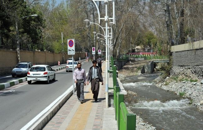 نمایی از پل رومی، تهران در دوره قاجار 
