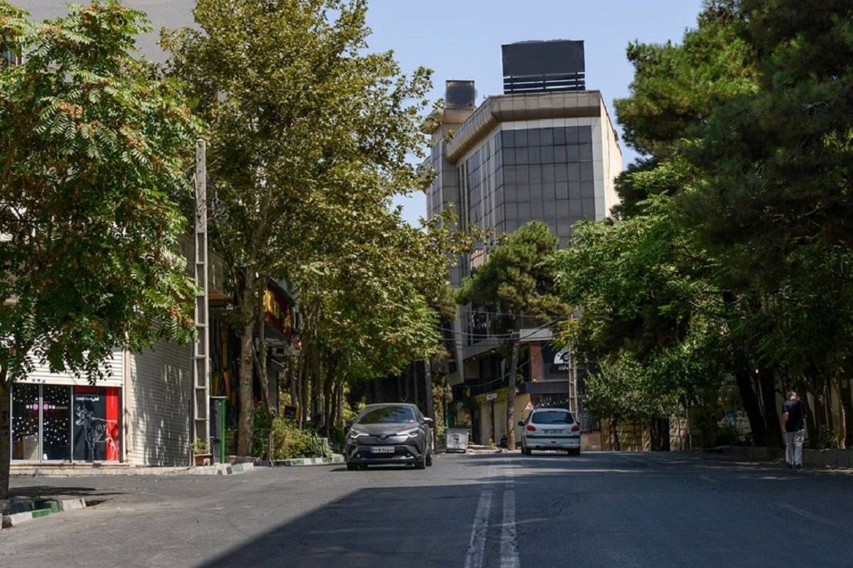 تهران قدیم؛ «فولکس قورباغه ای» در خیابان پاسداران؛ سال 47 + تصویر