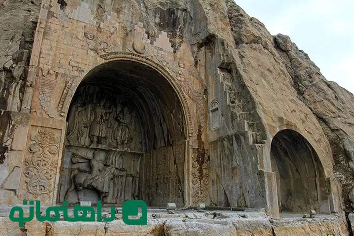 طاق بستان و دریاچه پرآبش، 150 سال قبل + تصاویر