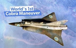 Saab 35 Draken؛ جنگنده فوق العاده سوئدی که اولین مانور کبرا را انجام داد + ویدئو