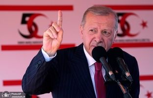 قطع سخنرانی اردوغان توسط یک معترض + ویدئو